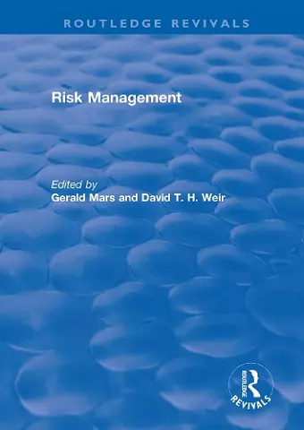 Risk Management, 2 Volume Set cover