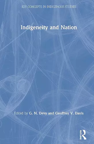 Indigeneity and Nation cover