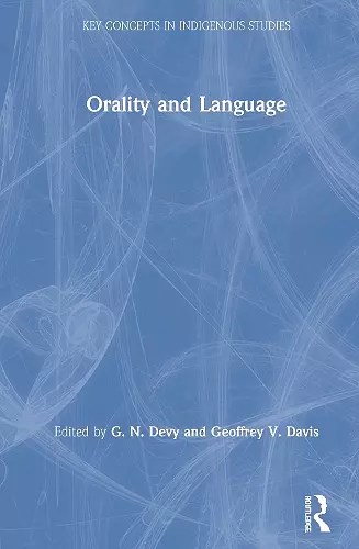 Orality and Language cover