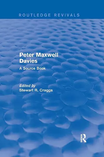 Peter Maxwell Davies cover