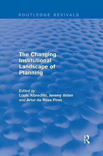 The Changing Institutional Landscape of Planning cover