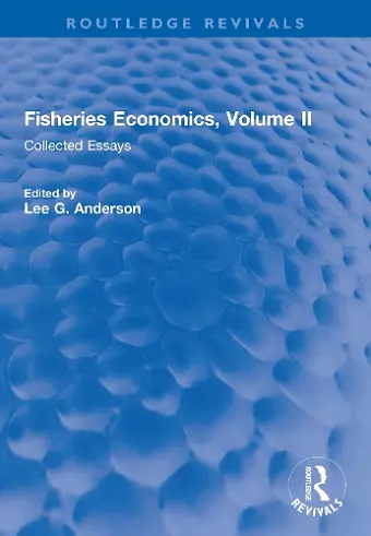 Fisheries Economics, Volume II cover