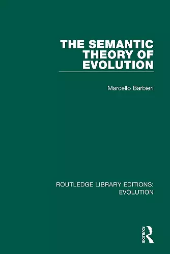 The Semantic Theory of Evolution cover