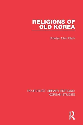 Religions of Old Korea cover