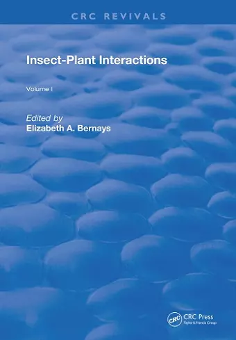 Insect-Plant Interactions cover