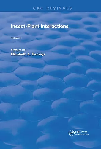 Insect-Plant Interactions cover