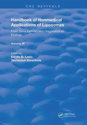 Handbook of Nonmedical Applications of Liposomes cover