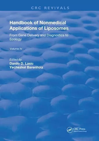 Handbook of Nonmedical Applications of Liposomes cover