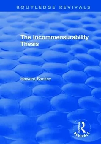 The Incommensurability Thesis cover