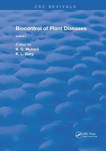 Biocontrol Of Plant Diseases cover