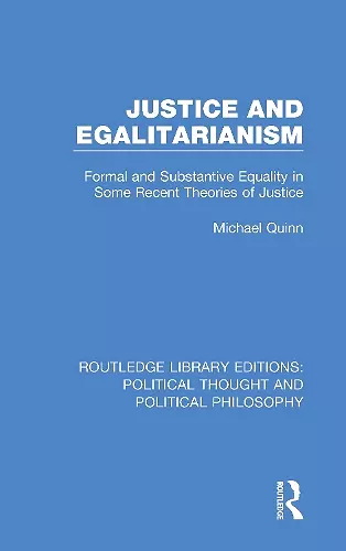 Justice and Egalitarianism cover