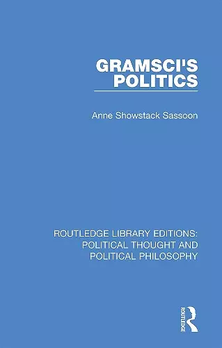 Gramsci's Politics cover