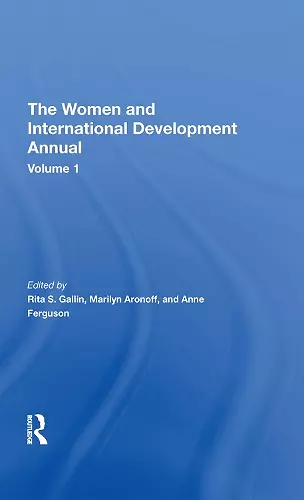 The Women And International Development Annual, Volume 1 cover