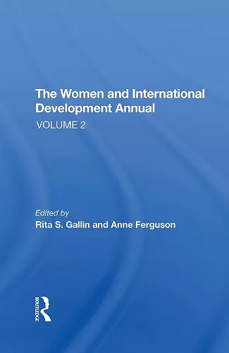 The Women And International Development Annual, Volume 2 cover