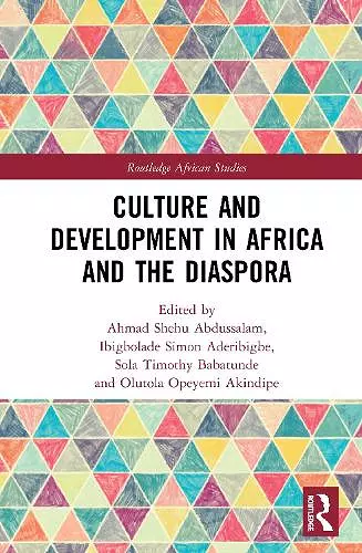 Culture and Development in Africa and the Diaspora cover