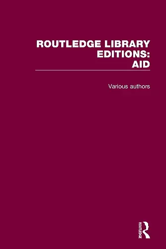 Routledge Library Editions: Aid cover