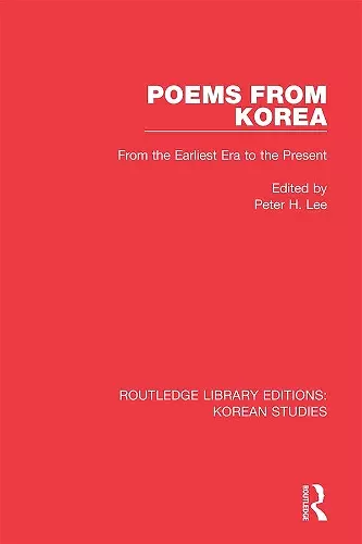Poems from Korea cover