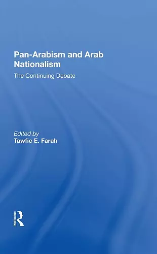 Panarabism And Arab Nationalism cover