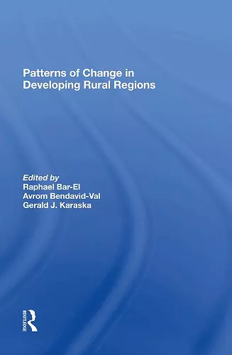 Patterns Of Change In Developing Rural Regions cover