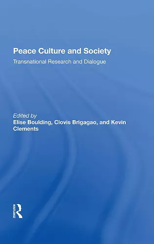 Peace Culture And Society cover