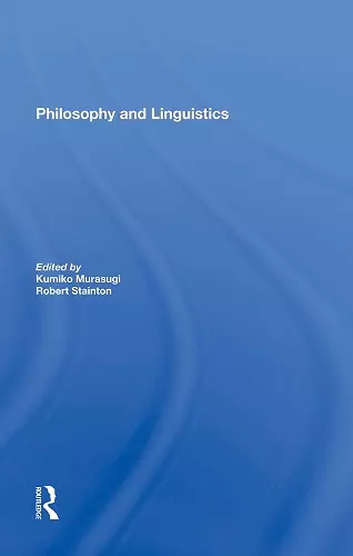 Philosophy And Linguistics cover