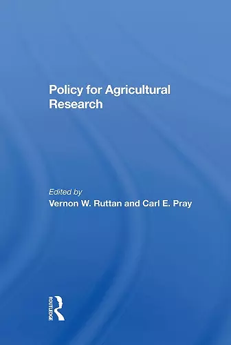 Policy For Agricultural Research cover