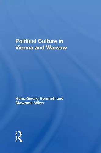 Political Culture In Vienna And Warsaw cover