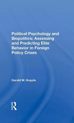 Political Psychology And Biopolitics cover