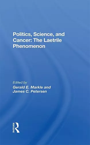 Politics, Science And Cancer cover