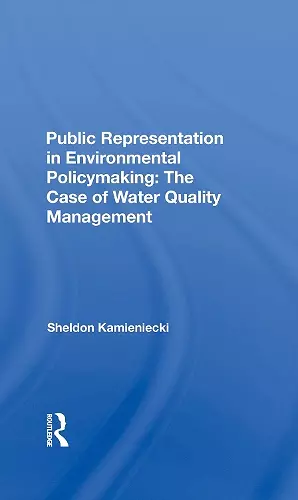 Public Representation In Environmental Policymaking cover