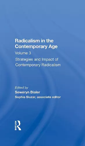 Radicalism In The Contemporary Age, Volume 3 cover