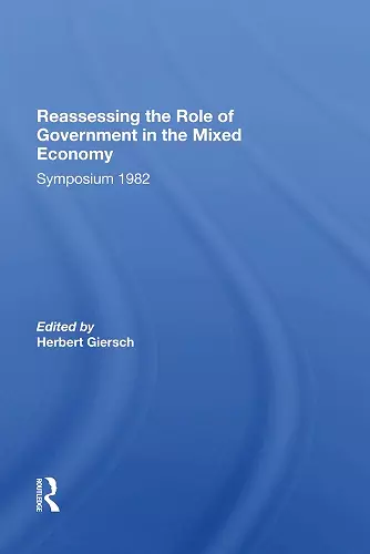 Reassessing/ Avail.hc.only! The Mixed Economy cover