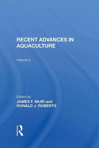 Recent Advances In Aquaculture cover