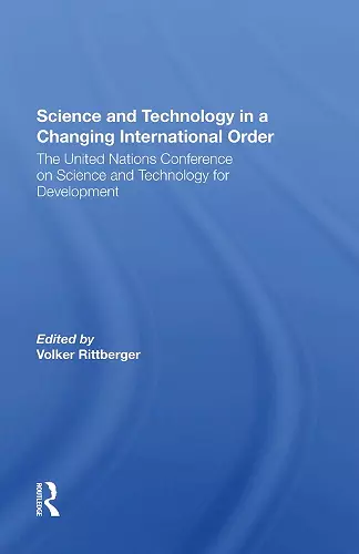 Science And Technology In A Changing International Order cover