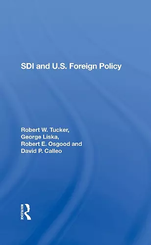 Sdi And U.S. Foreign Policy cover