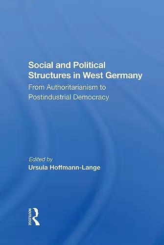 Social And Political Structures In West Germany cover