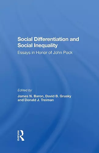 Social Differentiation And Social Inequality cover