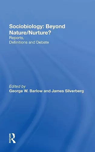 Sociobiology: Beyond Nature/nurture? cover