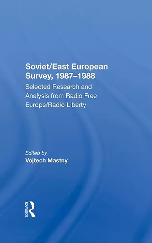 Soviet/East European Survey, 1987-1988 cover