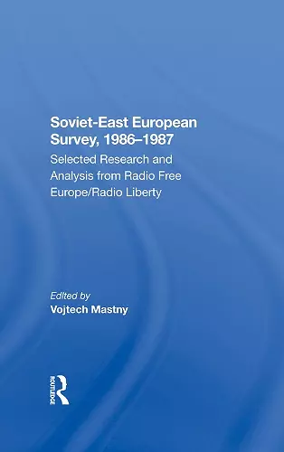 Sovieteast European Survey, 19861987 cover