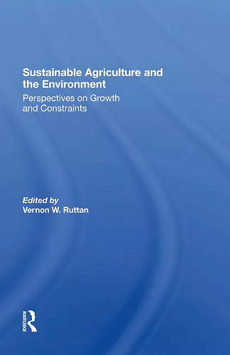 Sustainable Agriculture And The Environment cover