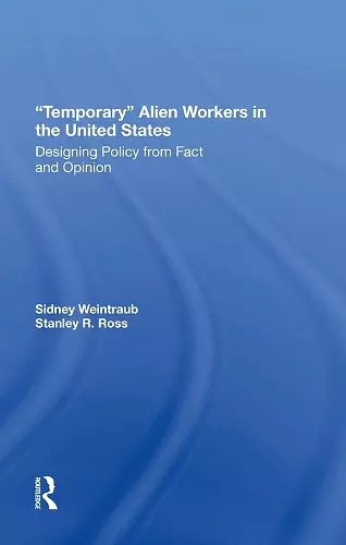 Temporary Alien Workers In The United States cover