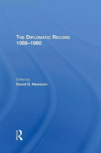 The Diplomatic Record 19891990 cover