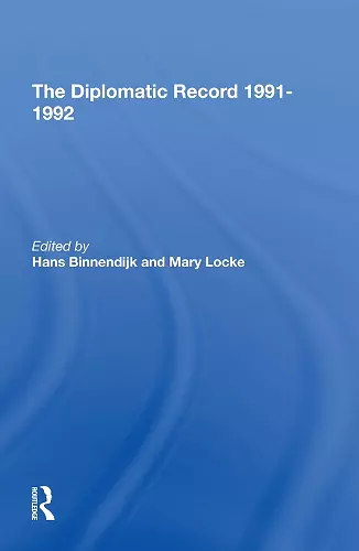 The Diplomatic Record 1991-1992 cover