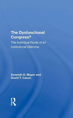 The Dysfunctional Congress? cover