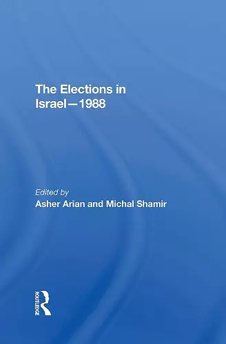 The Elections In Israel1988 cover