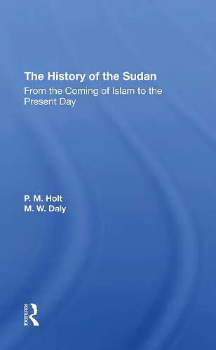 The History Of The Sudan cover