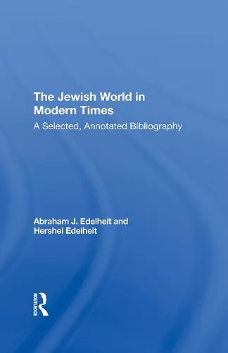 The Jewish World In Modern Times cover