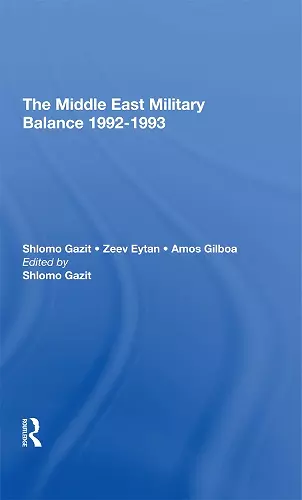 The Middle East Military Balance 19921993 cover