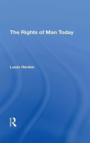 The Rights Of Man Today cover